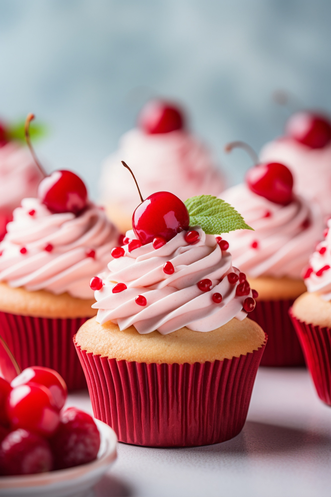 Cherry Fruit Cupcake