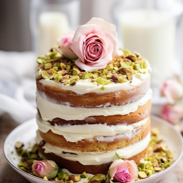 Vanilla Fruit Layer Cake